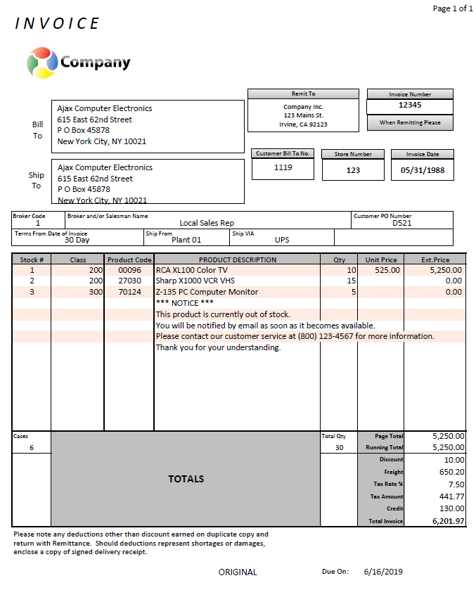 Invoice Report.pdf Report Invoice form